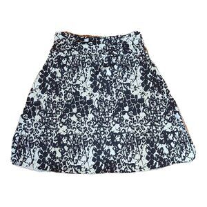 Tranquility by Colorado Clothing Skirt Size M Black White Animal Print Pull On